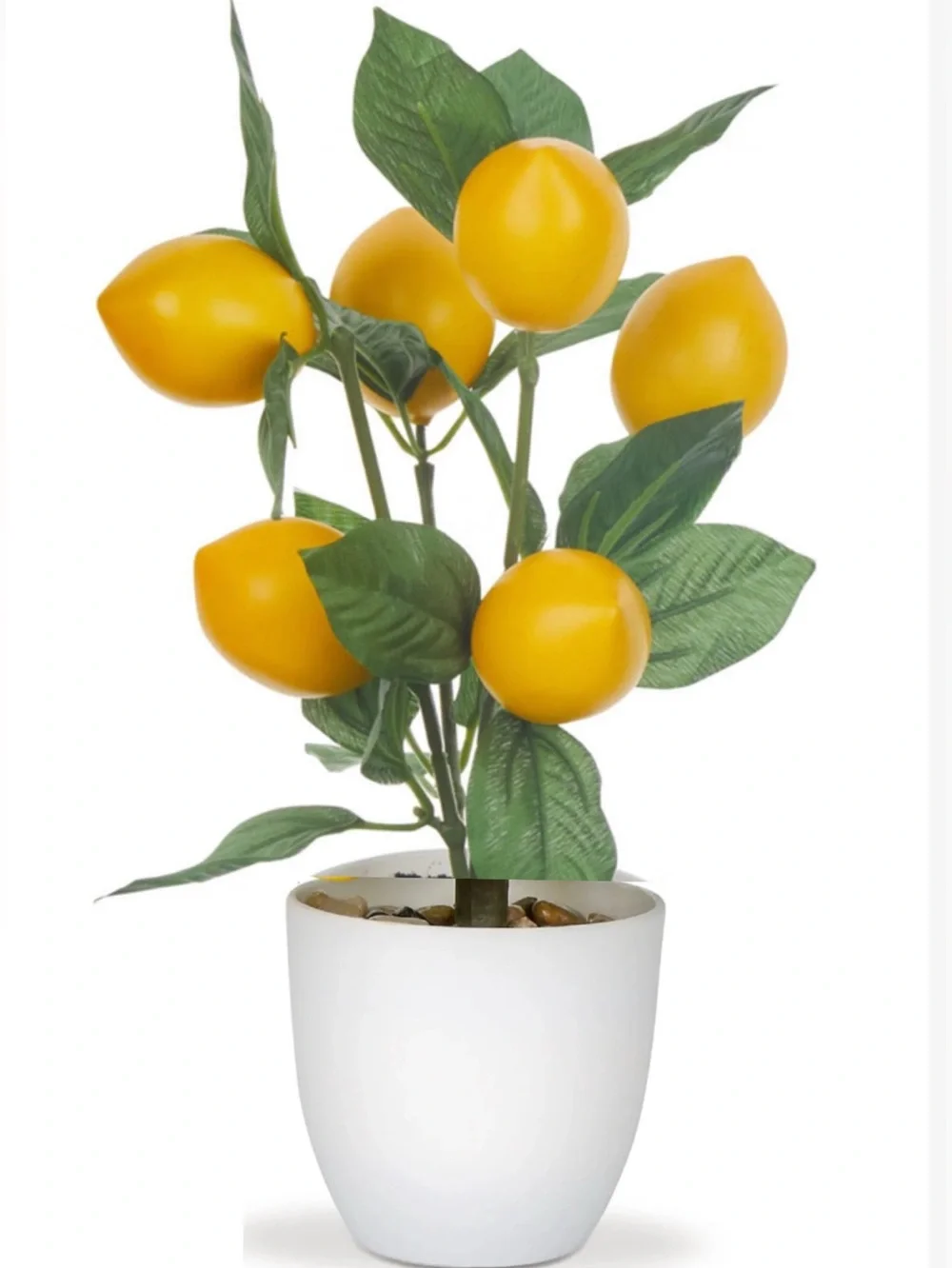 Artificial Lemon Topiary Plant in Yellow - Home Accents